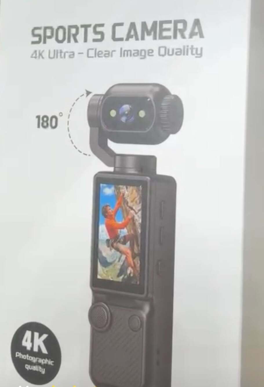 4K Rotating Lens Pocket Gimbal Camera
